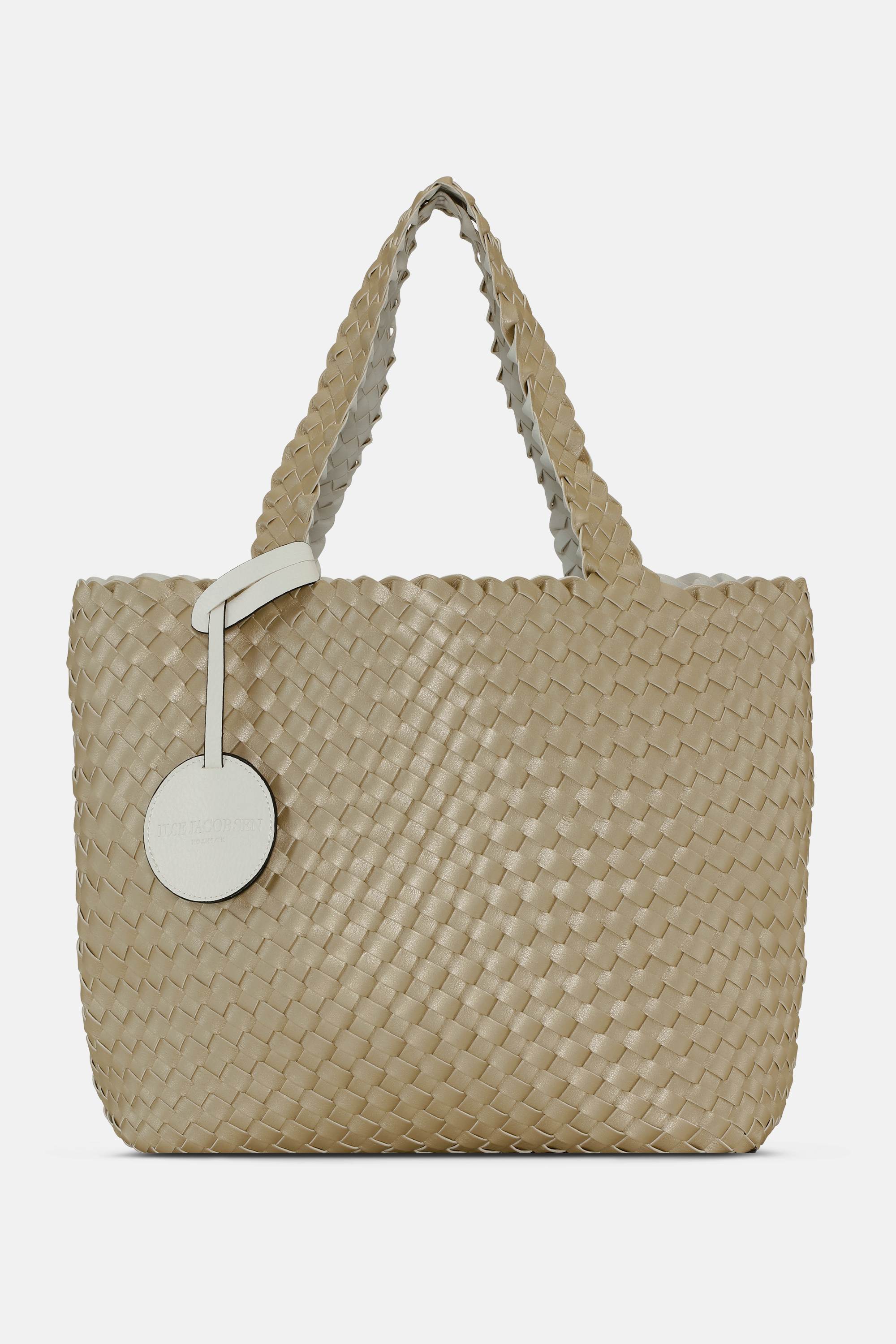 Tote Bag Braided - White Platin